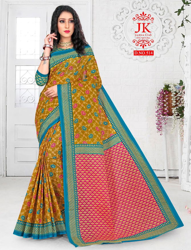 Jk Vaishali 5 Casual Wear Cotton Printed Designer Saree Collection 